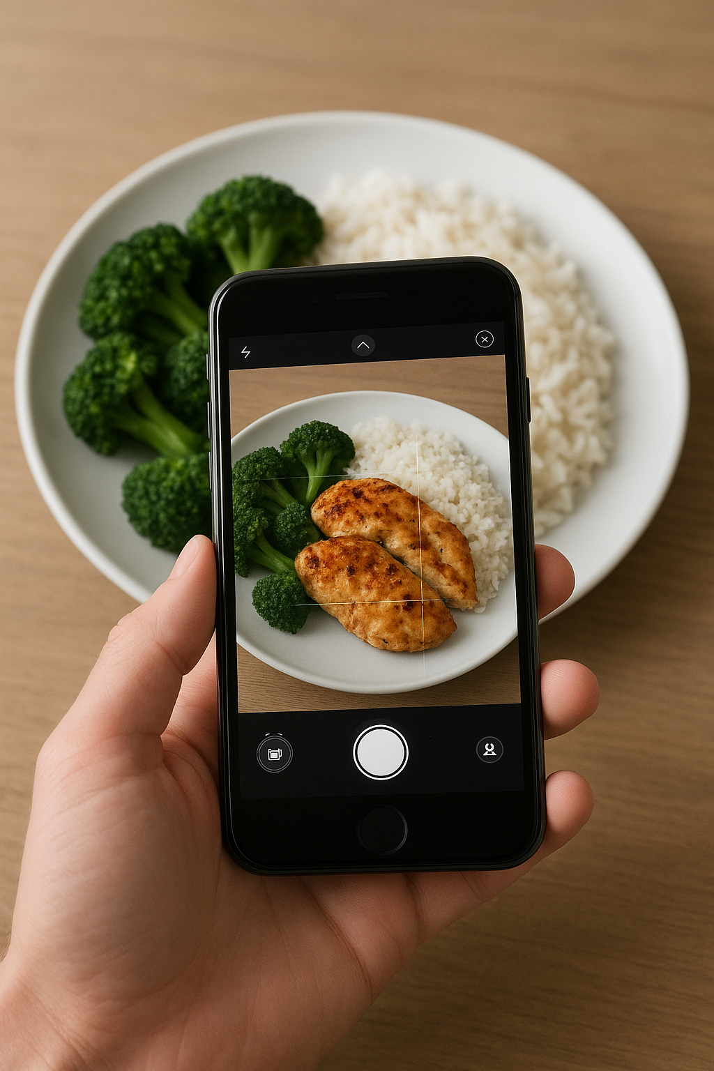 Protein tracking app interface